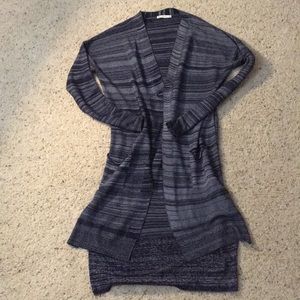 Zara Knit Long Cardigan Duster Striped. Like NEW!
